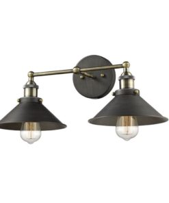 Claxy Ecopower Industrial Edison Simplicity 2 Light Wall Mount Light Sconces .. 10 182299382036 4