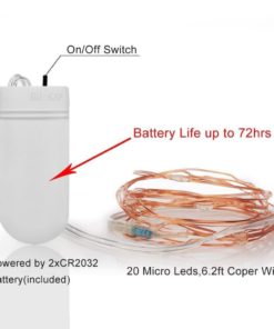 6 Pcs Fairy String Lights Battery Operated 7.2Ft(2.2M) 20 Leds Led Moon Light.. 9 182299385516 2