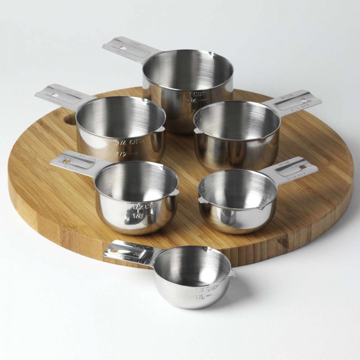 Measuring Cups Stainless Steel 6 Piece Stackable Set By Kitchenmade