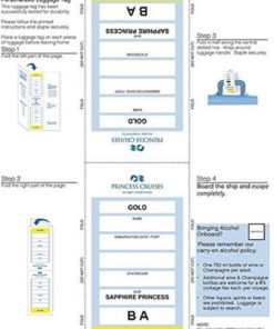 Cruise Tags Luggage Etag Holders Zip Seal & Steel Loops Thick Pvc 9 182299387764 3