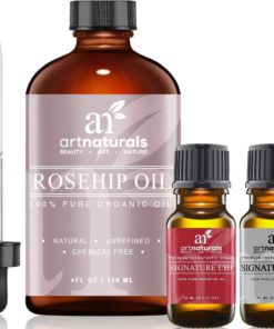 Art Naturals Rosehip Seed Oil 3 Piece Set - 100% Certified Organic - Pure Vir..