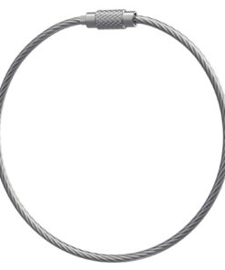 Alternative view of Luggage Tag Loops - Stainless Steel Metal Wire Straps 10-Pack Silver