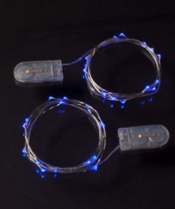 Alternative view of Rtgs 2 Sets 15 Blue Color Micro Led String Lights Battery Operated On 6 Feet ..