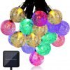 Gdealer Waterproof 30 Led Crystal Ball Solar String Lights 20 Feet (6 Meters).. 3 182299390719 0