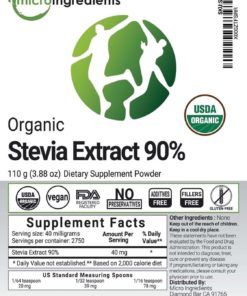 Micro Ingredients Natural Organic Stevia Extract Powder - Zero Calorie Natura.. 6 182299393303 2