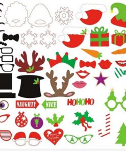 Ygdz Photo Booth Props Diy Kit For Christmas Photobooth Dress-Up Accessories .. 7 182299395445 1