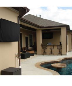 Outdoor Tv Cover Black Weatherproof Universal Protector For 50'' - 52'' Lcd L.. 8 182299396171 1