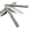 Icetek Sports Deluxe Dragon Metal Steel Practice Balisong Butterfly Knife Tra.. 2 182299397827 0