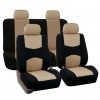 Fh-Fb050114 Flat Cloth Car Seat Covers Beige Color Beige/Black 5 182299399201 0