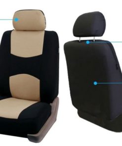 Fh-Fb050114 Flat Cloth Car Seat Covers Beige Color Beige/Black 9 182299399201 2