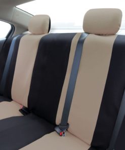 Fh-Fb050114 Flat Cloth Car Seat Covers Beige Color Beige/Black 10 182299399201 3