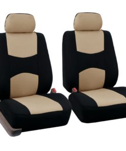 Fh-Fb050114 Flat Cloth Car Seat Covers Beige Color Beige/Black 11 182299399201 4