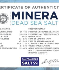 Minera Dead Sea Salt 2Lb Bag Fine Grain 100% Pure Mineral Salt Treatment 12 182299401712 5