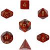 Chessex Dice: Polyhedral 7-Die Scarab Dice Set - Scarlet With Gold Chx-27414 4 182299403617 0