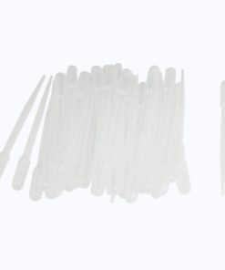 50 Pcs Clear White Plastic 5.3