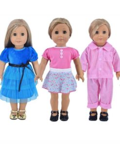 Alternative view of Ebuddy 5-Sets Doll Party Dress Clothes Outfits Pajames For 18 Inch American G..