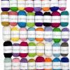 Basic Yarn Bonbons Pack - 40 Acrylic Yarn Skeins - Assorted Colors - Perfect .. 18 182299406542 0