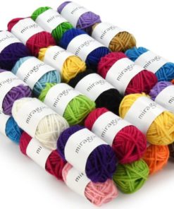 Alternative view of Basic Yarn Bonbons Pack - 40 Acrylic Yarn Skeins - Assorted Colors - Perfect ..