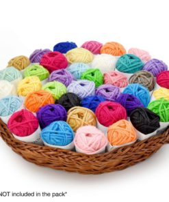 Basic Yarn Bonbons Pack - 40 Acrylic Yarn Skeins - Assorted Colors - Perfect .. 10 182299406542 3