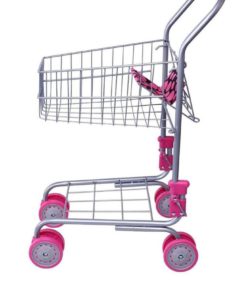 Alternative view of Precious Toys Kids & Toddler Pretend Play Shopping Cart With Groceries
