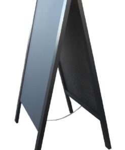 Tektrum Double-Side Sidewalk A-Frame Wood Black Sandwich Sign Board 24.25" X .. 4 182299410157 1