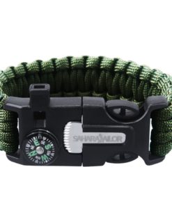 Alternative view of 2Pcs Pack 9" Multifunctional Paracord Bracelet Sahara Sailor Outdoor Survival..
