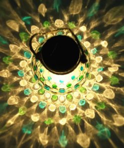 Alternative view of Blue Green Diamond Solar Glass Jar Decoration Light Sogrand Small Glass Jars ..