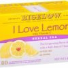 Bigelow I Love Lemon Herbal Tea 20-Count Boxes (Pack Of 6) 2 182299418597 0