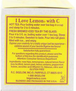 Alternative view of Bigelow I Love Lemon Herbal Tea 20-Count Boxes (Pack Of 6)