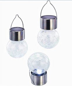 3Pack Crackle Glass Globe Solar Lights With Hanger Sogrand Solar Pathway Ligh.. 5 182299420796 1