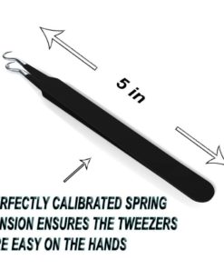 Blackhead Tweezer - Professional Curved Steel Tip Surgical Comedone & Splinte.. 11 182299424378 4