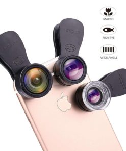 Holigoo Premium Clip-On Cell Phone Lens Kit Wide-Angle Lens 0.36X + Fisheye 1.. 8 182299429153 1