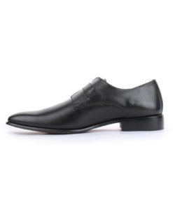 Andrew Fezza Mens Single Monk Strap Leather Dress Shoe Black 10 D(M) Us 8 182299432482 1