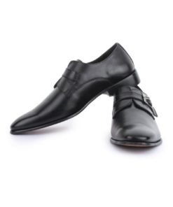 Andrew Fezza Mens Single Monk Strap Leather Dress Shoe Black 10 D(M) Us 11 182299432482 4
