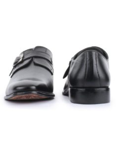 Andrew Fezza Mens Single Monk Strap Leather Dress Shoe Black 10 D(M) Us 12 182299432482 5