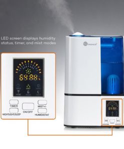 Alternative view of Advanced Humidifier With Led Display Taotronics Cool Mist Humidifier Ultrason..