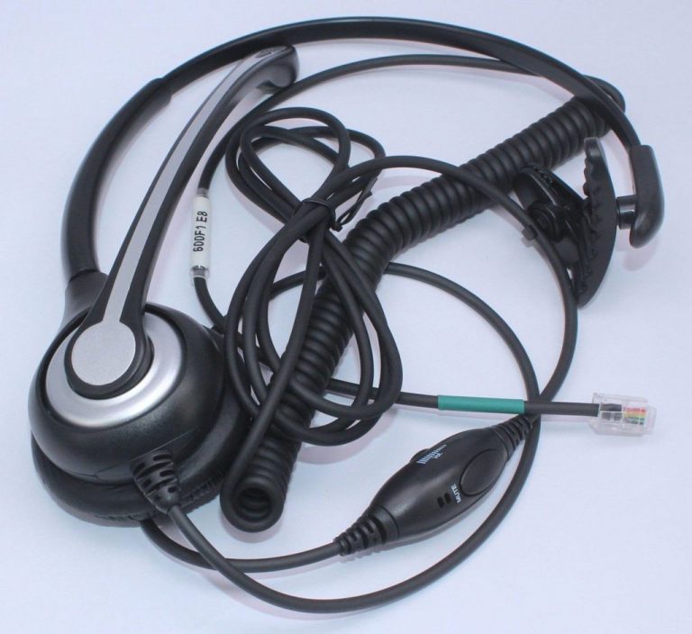 Wantek Corded Telephone Headset Mono W/ Noise Canceling Mic For Avaya