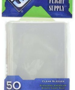 Clear Sleeves: Standard American Board Game Pack (50 Sleeves)
