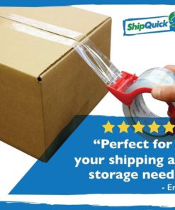 Crystal Clear Packing Tape (6 Pack) With Dispenser - Shipquick Packaging Tape.. 11 182311924467 4