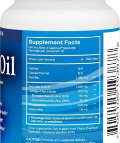 Viva Labs Krill Oil Dietary Supplement 60 Capsules 1 Bottle (60 Capsules) 6 182311924728 2