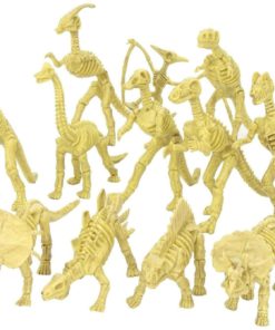 Assorted Dinosaur Fossil Skeleton Toys - 6-7 Inch Figures -12 Piece- For Kids..