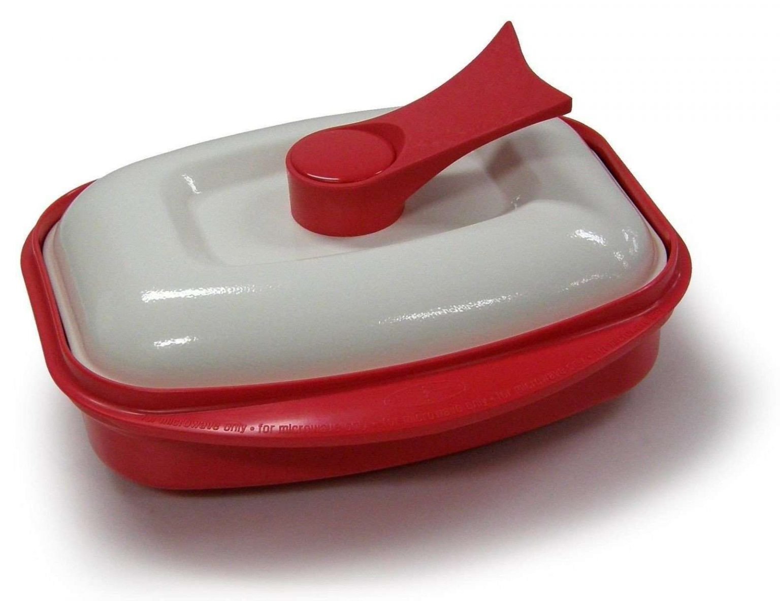 Microhearth Grill Pan For Microwave Cooking Red Swiftsly