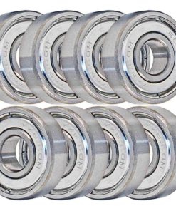 Vxb 608 Zz Skateboard Bearings Double Shielded Silver (Pack Of 8) 8 182311933314 2