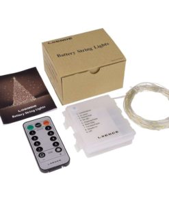 Indoor Starry String Lights Loende 34.45Ft 100 Led 4Aa Flexible Silver Batter.. 13 182311944312 6