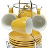 Imusa Usa A120-22181T 8-Piece Espresso Coffee Cup Set Yellow 4 182311946973 0