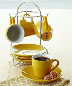 Imusa Usa A120-22181T 8-Piece Espresso Coffee Cup Set Yellow 7 182311946973 3