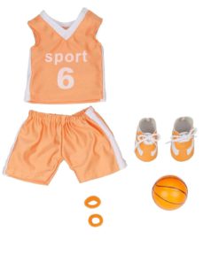 Basketball Uniform For American Girl Dolls (Includes Jersey Shirt Shorts Head.. 3 182312000273 1