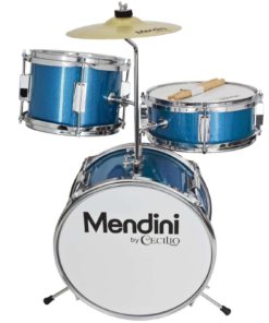 Alternative view of Mendini By Cecilio Metallic Blue 13 Inch 3-Piece Junior Drum Set Mjds-1-Bl