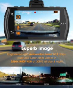 Vantrue X2 Dash Cam - 2.5K (2560X1440P +Hdr) Super Hd 2.7" Lcd Car Dvr Dashbo.. 11 182312007105 2