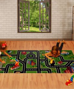 Alternative view of Fanmats 20858 Green 31.25" X 66" X .25" Kids Play Rug